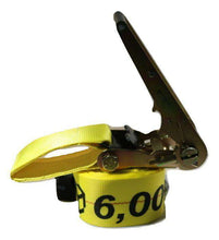 Load image into Gallery viewer, 4" x 30 Ft Heavy Duty Ratchet Strap w/ Flat Hooks | R430FHD
