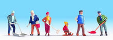 Load image into Gallery viewer, Noch 15928 HO Scale Winter Chores -- pkg(6)