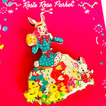 Load image into Gallery viewer, Easter Egg Girl &amp; Friends Brooch