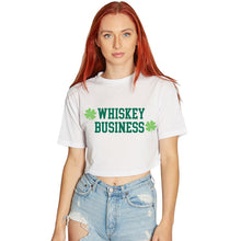 Load image into Gallery viewer, Whiskey Business Cropped Tee