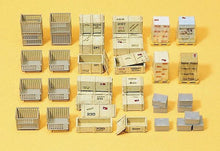 Load image into Gallery viewer, Preiser 17110 HO Scale Lattice Box, Pallets &amp; Crates -- pkg(38)