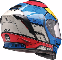Load image into Gallery viewer, Z1R, Z1R Youth Warrant 2.0 Helmet Sentinel Blue/Yellow Large - Part 0102-0294