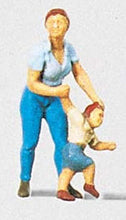 Load image into Gallery viewer, Preiser 28023 HO Scale Individual Figure - Pedestrians -- Mother w/Child