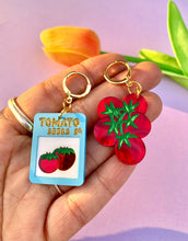 Load image into Gallery viewer, Tomato Seeds Acrylic Statement Earrings