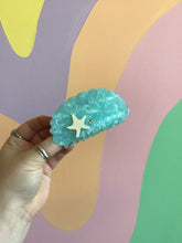 Load image into Gallery viewer, Blue Crush Shell Hair Claws