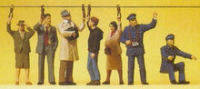 Load image into Gallery viewer, Preiser 10405 HO Scale People Working -- Street Car Crew w/Pedestrians