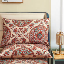 Load image into Gallery viewer, Tache Bohemian Desert Medallion Boteh Paisley Taupe Pillowcases (TJ3502)