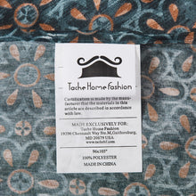Load image into Gallery viewer, Tache Rustic Paisley Mandala Palace Floral Watercolor Dark Teal Fitted Sheet / Flat Sheet (KF174)