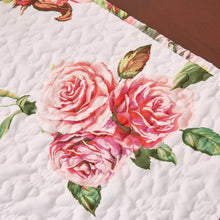 Load image into Gallery viewer, DaDa Bedding Set of 4-Pieces Romantic Roses Pink Floral Quilted Dining Placemats 13” x 19” (879)