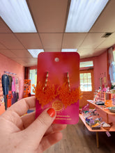 Load image into Gallery viewer, Fire Heart Dangle Earrings