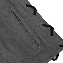 Load image into Gallery viewer, Men's Rough Rub-Off Raw Finish Broken Gray Denim Vest