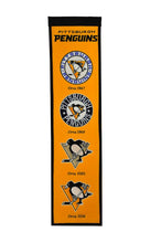 Load image into Gallery viewer, Pittsburgh Penguins NHL Heritage Banner