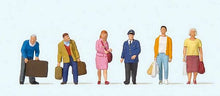 Load image into Gallery viewer, Preiser 10710 HO Scale Travelers at the Platform pkg(6)