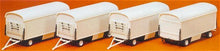 Load image into Gallery viewer, Preiser 20006 HO Scale Modern Circus Wagon Kits (4) - Undecorated