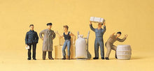 Load image into Gallery viewer, Preiser 14147 HO Scale Loading Dock Workers -- pkg(5)