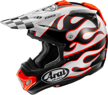 Load image into Gallery viewer, ARAI HELMETS, ARAI Helmets VX-Pro4 Flame White XL - Advanced Off-Road Motorcycle Helmet with Enhanced Safety Features