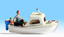 Load image into Gallery viewer, Noch 16822 HO Scale Fishing Boat w/Figures - Assembled