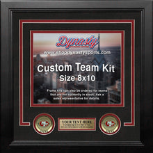 Load image into Gallery viewer, San Francisco 49ers Custom NFL Football 8x10 Picture Frame Kit (Multiple Colors)