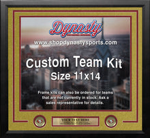 Load image into Gallery viewer, San Francisco 49ers Gold Custom NFL Football 11x14 Picture Frame Kit