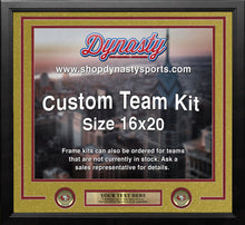 Load image into Gallery viewer, San Francisco 49ers Gold Custom NFL Football 16x20 Picture Frame Kit