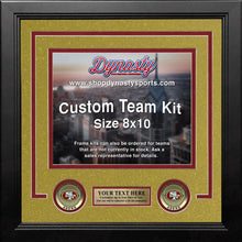 Load image into Gallery viewer, San Francisco 49ers Gold Custom NFL Football 8x10 Picture Frame Kit
