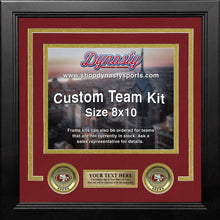 Load image into Gallery viewer, San Francisco 49ers Custom NFL Football 8x10 Picture Frame Kit (Multiple Colors)