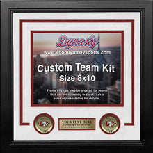 Load image into Gallery viewer, San Francisco 49ers Custom NFL Football 8x10 Picture Frame Kit (Multiple Colors)
