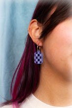 Load image into Gallery viewer, Checkered Charm Earrings