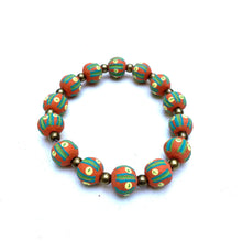 Load image into Gallery viewer, Simple Ceramic Bracelet- Painted Beads