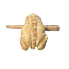 Load image into Gallery viewer, 2&quot; Wooden Musical Frog - Natural (Percussion Instrument)
