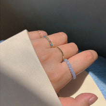Load image into Gallery viewer, Korean Style Minimalism Crystal Ring Set