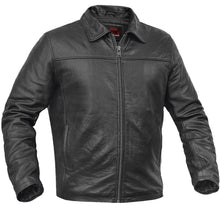 Load image into Gallery viewer, Men's Black Drum Dyed New Zealand Lambskin Jacket