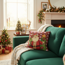 Load image into Gallery viewer, Tache Christmas Cute Santa Claus Is Coming to Town Throw Pillow Cover (DB15191CC)