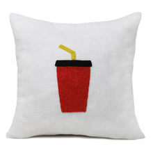 Load image into Gallery viewer, Beaded Happiest Meal Pillow Cover