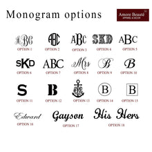 Load image into Gallery viewer, Handcrafted Monogram Shower Curtain
