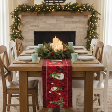 Load image into Gallery viewer, Tache Here Comes Santa Claus Vintage Holiday Woven Tapestry Table Runners (8577TR)