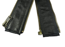 Load image into Gallery viewer, VXP54 Men's Black Universal Vest Expander Panel with Antique Zip