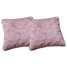 Load image into Gallery viewer, Tache Velvet Dreams Purple Mauve Plush Diamond Tufted Cushion Covers / Euro Sham (JHW-853P)