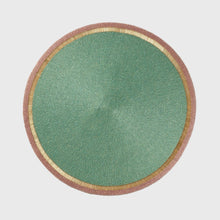 Load image into Gallery viewer, Bright stripe hand beaded placemat, aqua with lilac