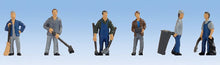 Load image into Gallery viewer, Noch 36116 N Scale Groundskeepers - Caretakers -- pkg(6)