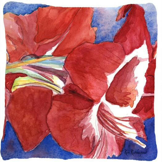Flower - Amaryllis Decorative   Canvas Fabric Pillow