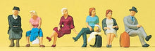 Load image into Gallery viewer, Preiser 10506 HO Scale Passengers -- Seated pkg(6)