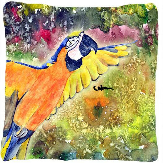 Bird - Parrot Decorative   Canvas Fabric Pillow