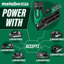 Load image into Gallery viewer, Metabo HPT NR1890DCSTM 18V MultiVolt Cordless 3-1/2&quot; Paper Tape Framing Nailer