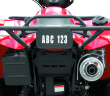Load image into Gallery viewer, QuadBoss, QuadBoss ATV License Plate Kit - Black for Powersports Vehicles