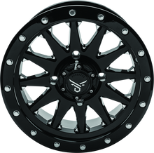 Load image into Gallery viewer, QuadBoss, QuadBoss Wagon 14x7 4+3 4/156 Milled Alloy Wheel for Powersports Vehicles