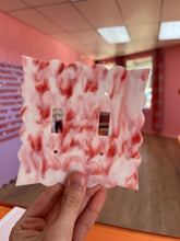 Load image into Gallery viewer, Red Marbled Outlet Cover