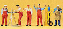 Load image into Gallery viewer, Preiser 10243 HO Scale People Working -- Craftsmen pkg(5)