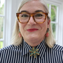 Load image into Gallery viewer, Starburst brooch, turquoise