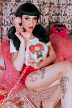 Load image into Gallery viewer, Prisoner of Love Fitted Tee in Ivory - SMALL